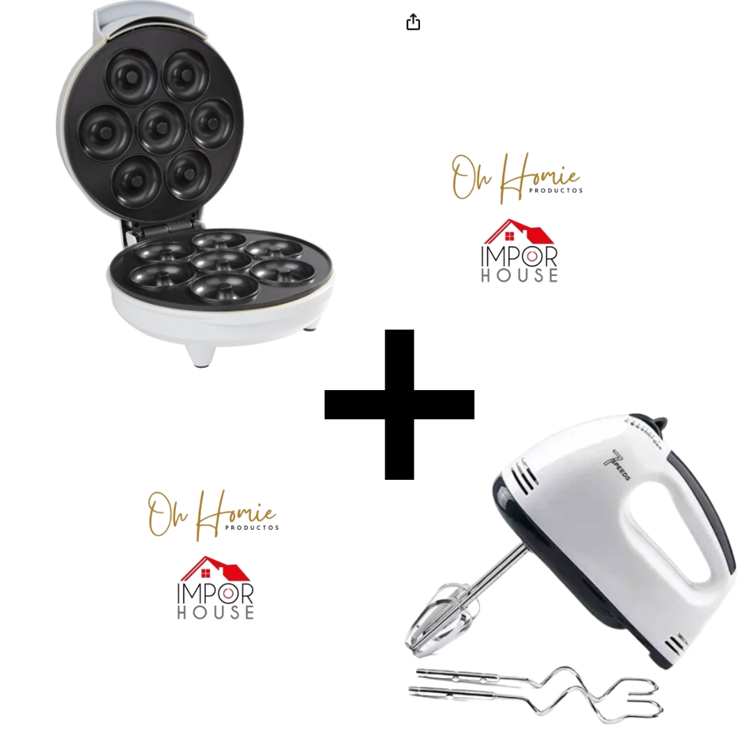 Combo maquina donas+Batidora Scarlett